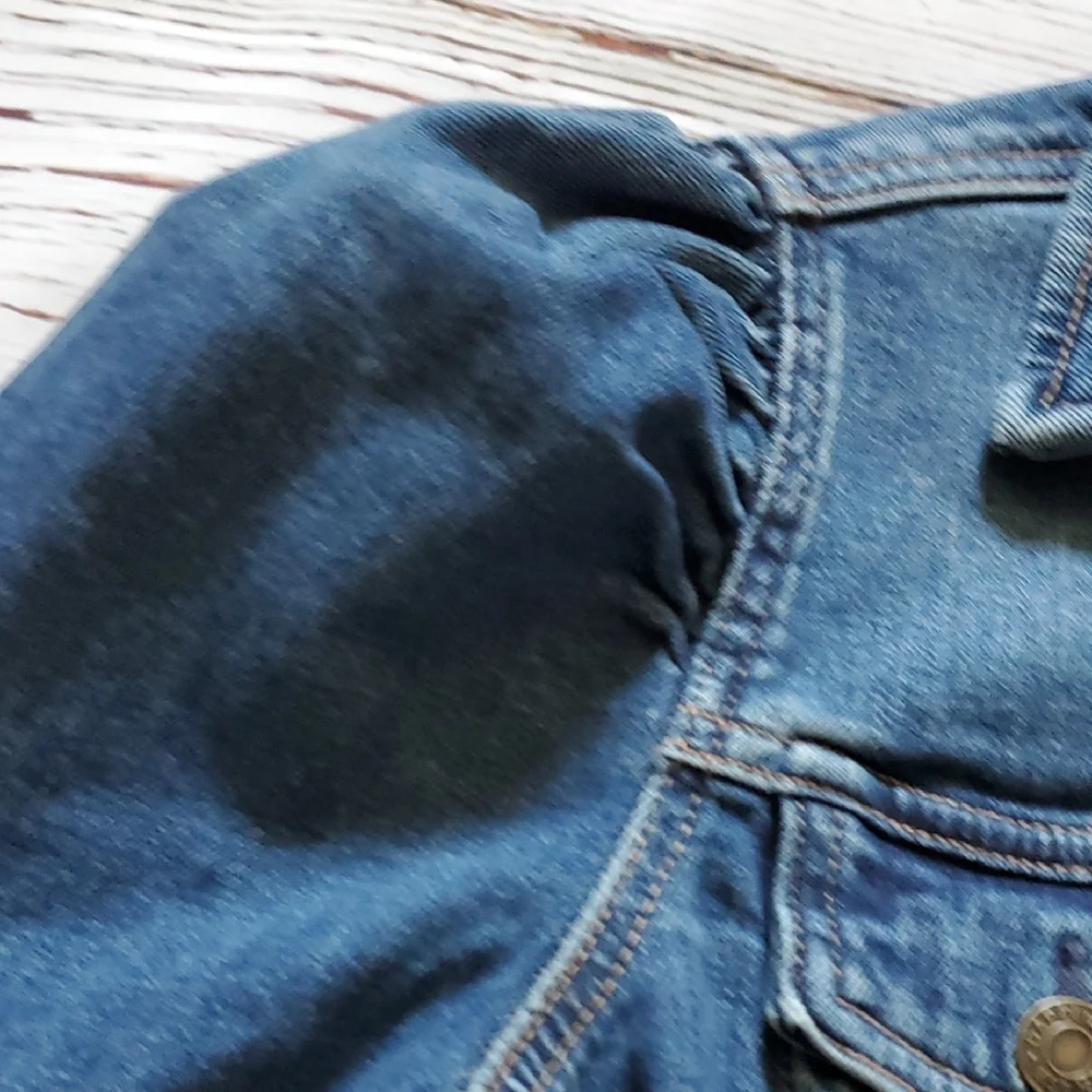 GAP Blue Jean Jacket with Cropped Design